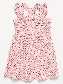 Image number 2 showing, Printed Sleeveless Smocked Dress for Toddler Girls