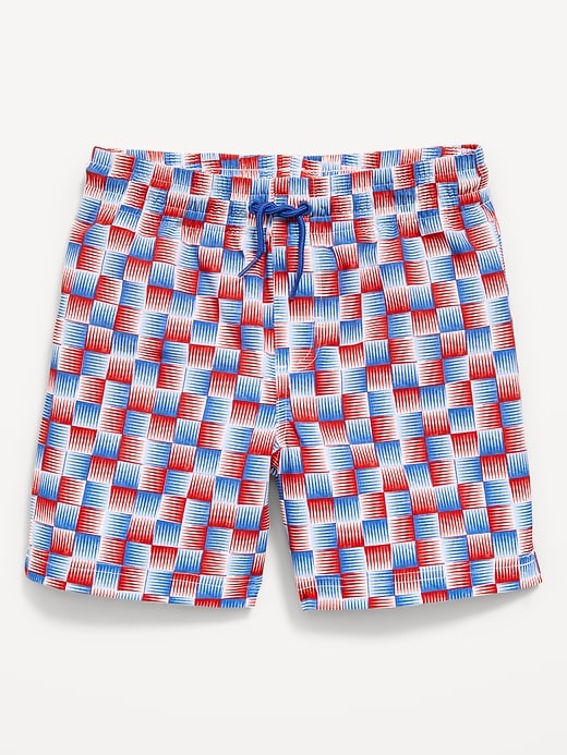 Image number 1 showing, Printed Swim Trunks for Boys