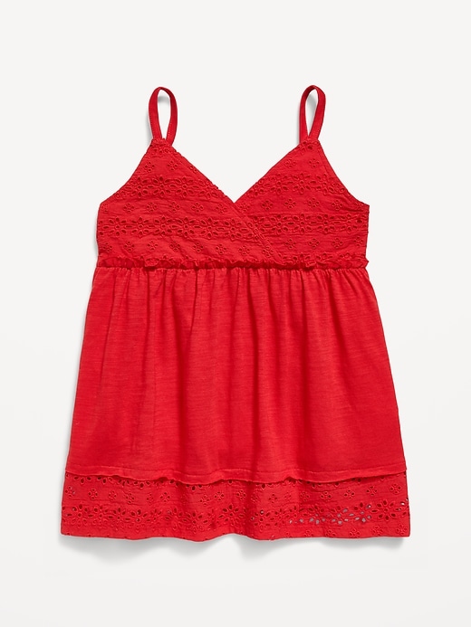 Image number 1 showing, Sleeveless Eyelet Top for Girls