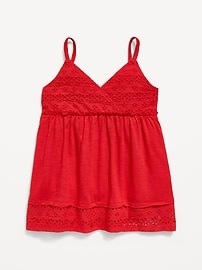 Image number 1 showing, Sleeveless Eyelet Top for Girls