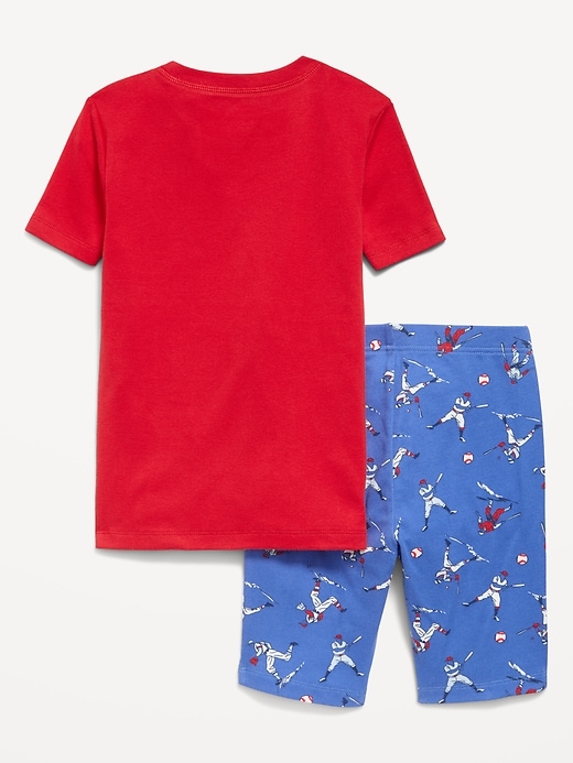 Image number 2 showing, Gender-Neutral Snug-Fit Graphic Pajama Set for Kids