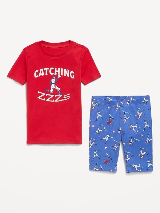 Image number 3 showing, Gender-Neutral Snug-Fit Graphic Pajama Set for Kids