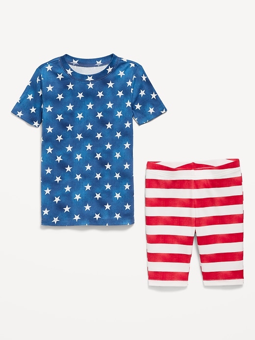 Image number 3 showing, Gender-Neutral Snug-Fit Graphic Pajama Set for Kids