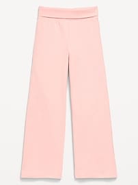 Image number 1 showing, Foldover Jersey Knit Wide-Leg Pants for Girls