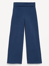 Image number 1 showing, Foldover Jersey Knit Wide-Leg Pants for Girls