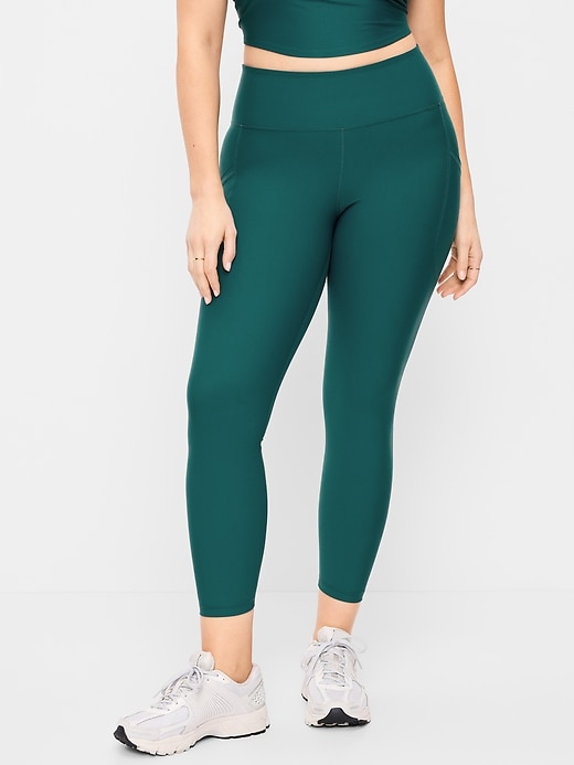Image number 1 showing, High-Waisted PowerSoft 7/8 Pocket Leggings