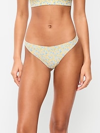 Image number 2 showing, Low-Rise No-Show Thong Underwear 6-Pack