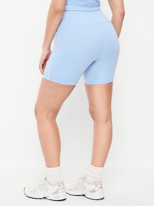Image number 5 showing, High-Waisted StudioSmooth Biker Shorts -- 6-inch inseam