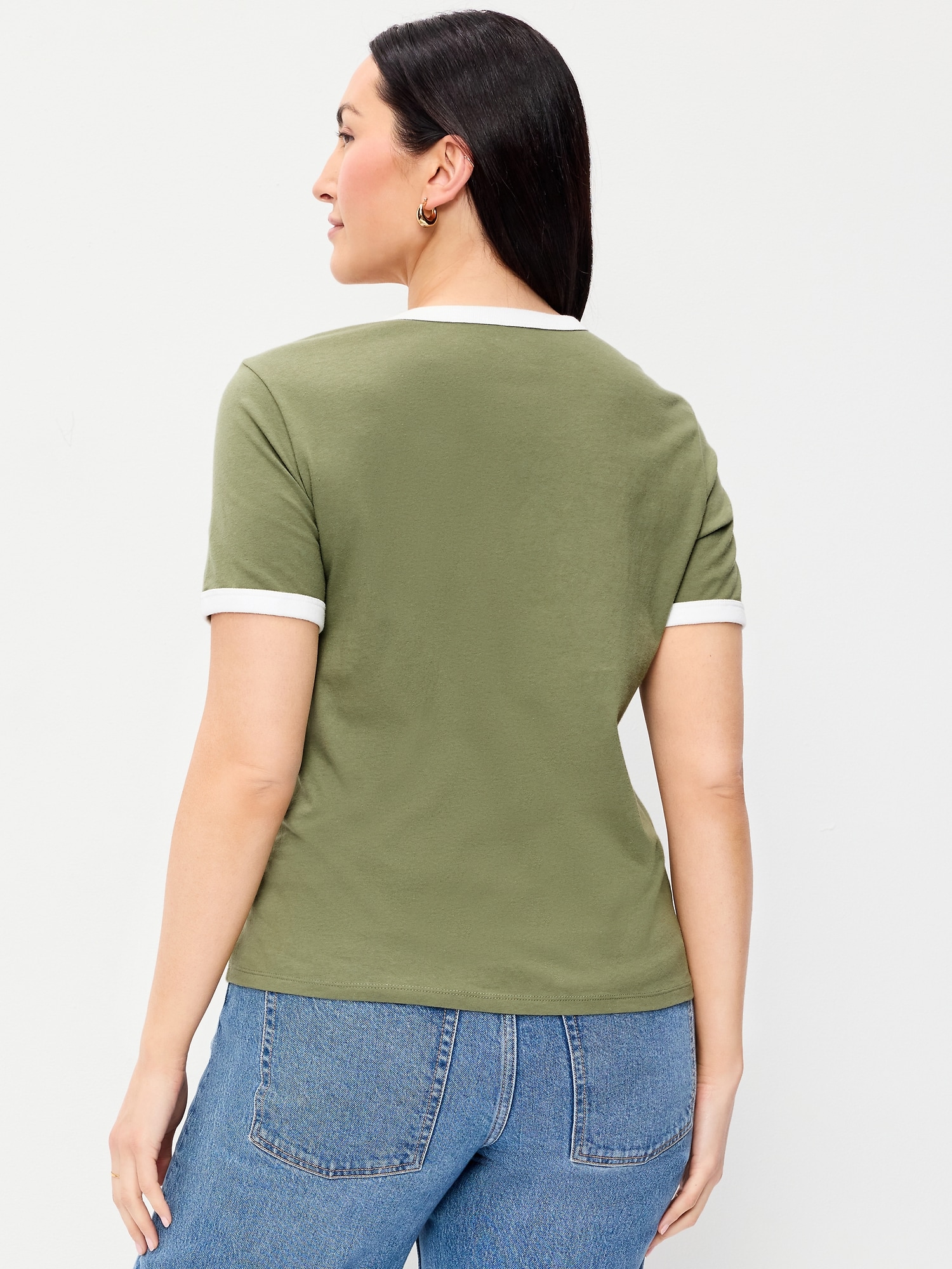 EveryWear Crew-Neck Graphic Ringer T-Shirt