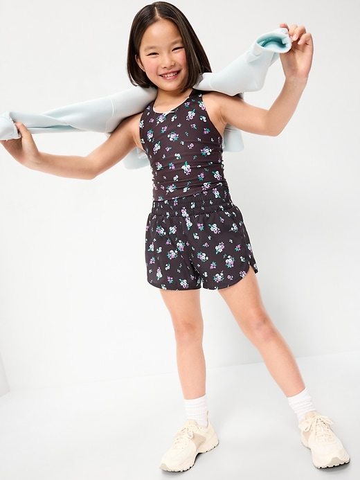 Image number 3 showing, High-Waisted Dolphin-Hem Run Shorts for Girls