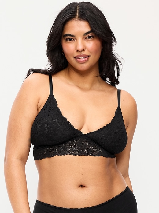 Image number 5 showing, Lace Longline Bralette