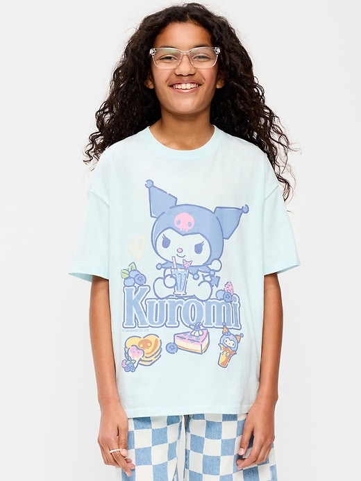 Image number 1 showing, Kuromi™ Oversized Graphic T-Shirt for Girls