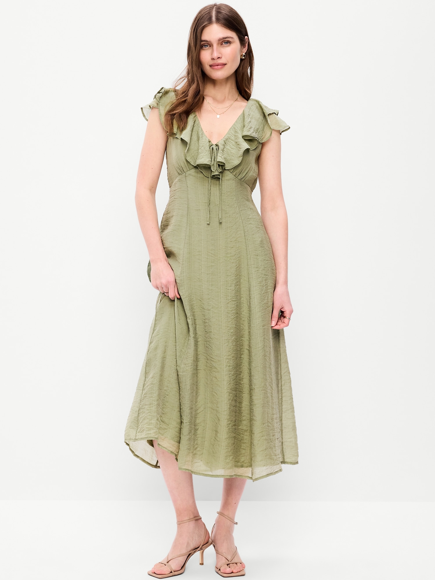 backless dress cotton Jamila Beach Mini Edie Scoop Midi Dress High returners Color:Ivory Blue Beige Latte Latte LSize