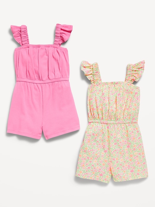 Image number 2 showing, Sleeveless Romper 2-Pack for Toddler Girls
