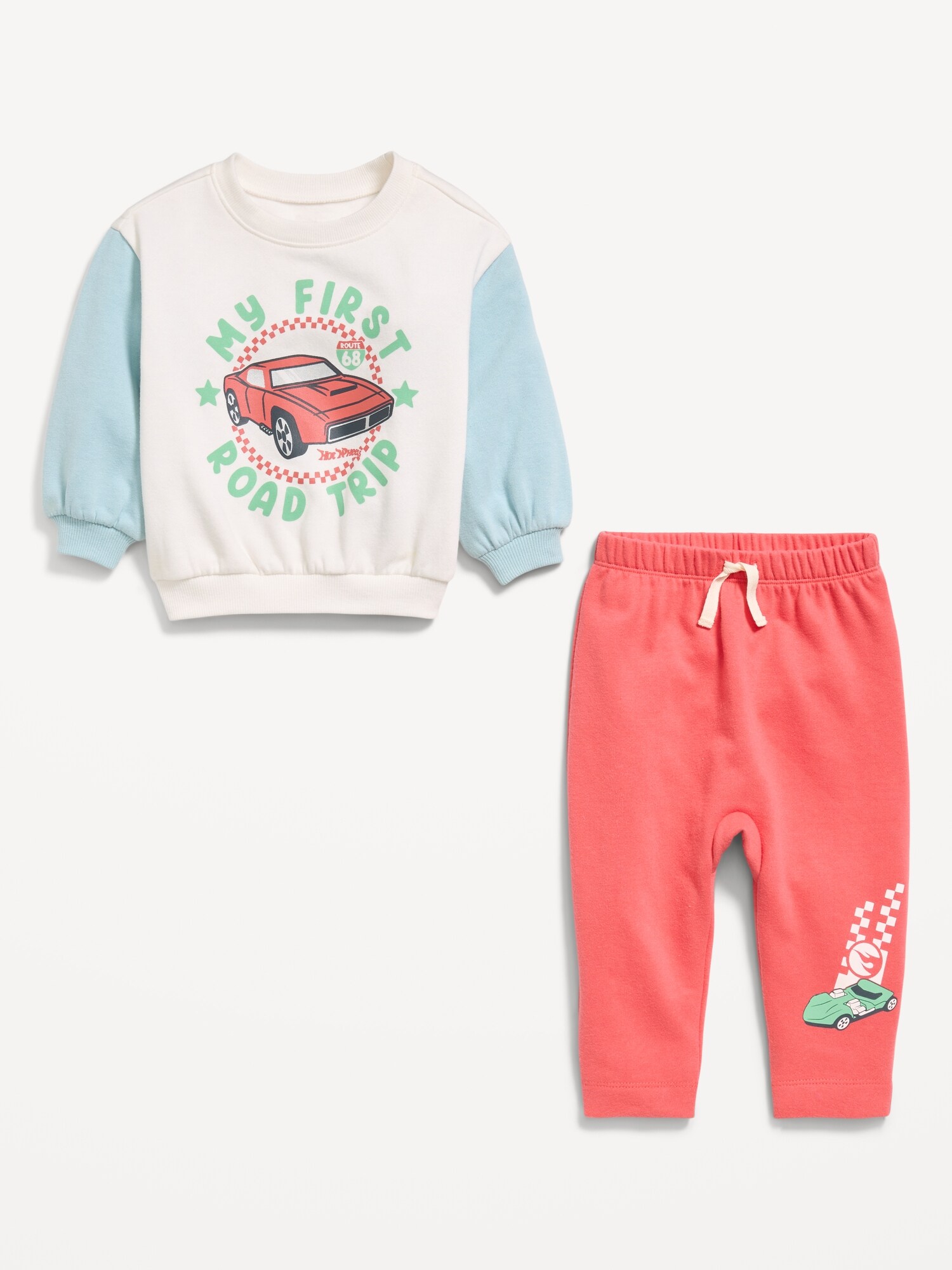 Комплекты Old Navy Long-Sleeve Graphic Sweatshirt and Sweatpants Set для малышей, цвет: Красный — фото 2