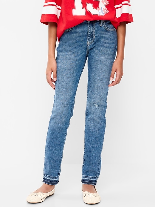 Image number 1 showing, High-Waisted Rockstar 360° Stretch Jeggings for Girls