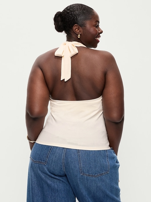 Image number 7 showing, Cowl-Neck Halter Top