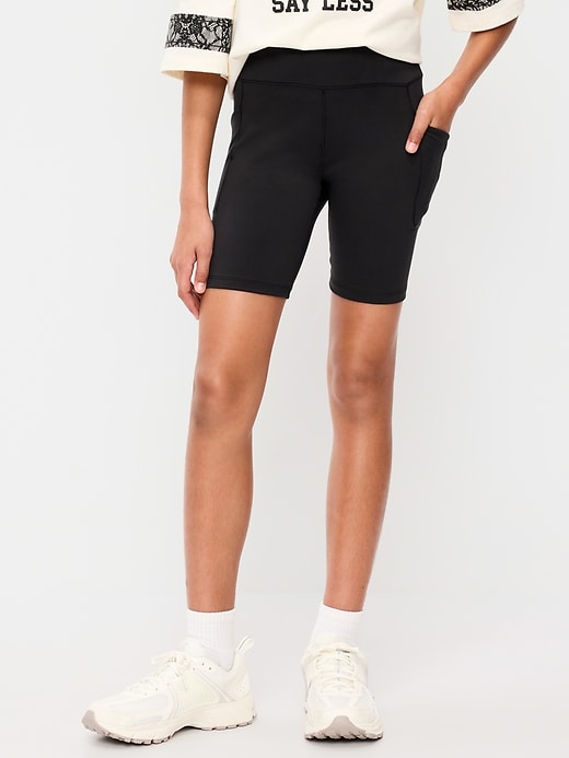 High-Waisted StudioSmooth Biker Shorts for Girls from Old Navy - $9.99