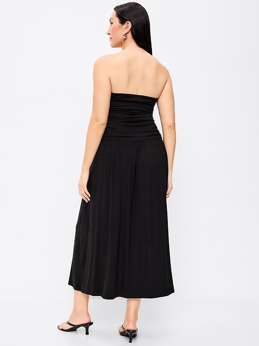 Image number 6 showing, Fit & Flare Drop-Waist Maxi Tube Dress
