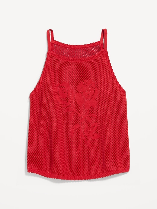 Image number 2 showing, Open-Weave Apron Tank Top