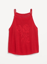 Image number 2 showing, Open-Weave Apron Tank Top