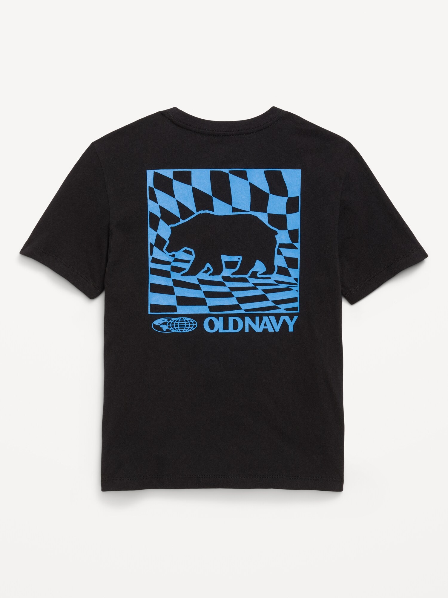 Футболка Old Navy Short-Sleeve Logo-Graphic T-Shirt для мальчиков, цвет: Светлый чёрный меланжевый — фото 2