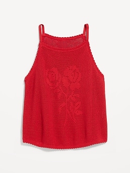 Open-Weave Apron Tank Top - image 3