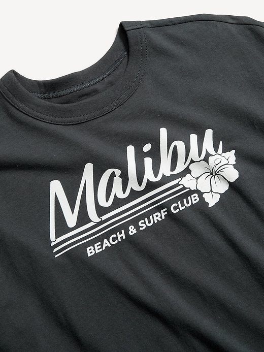 Image number 3 showing, Short-Sleeve Loose Crew-Neck T-Shirt