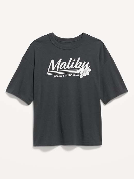 Image number 4 showing, Short-Sleeve Loose Crew-Neck T-Shirt