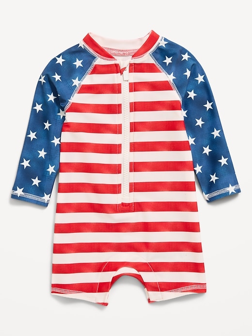 Image number 1 showing, Swim Rashguard Bodysuit for Baby
