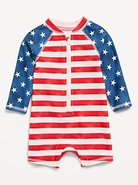 Image number 1 showing, Swim Rashguard Bodysuit for Baby
