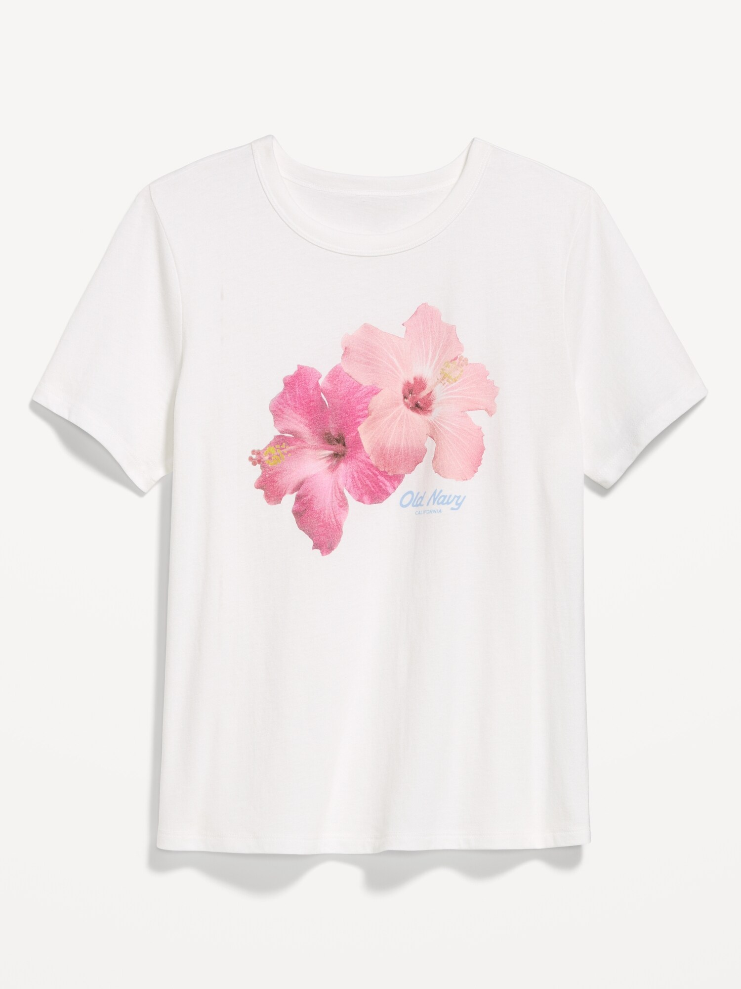 Женская футболка Old Navy EveryWear Logo Graphic, цвет: Calla Lilies — фото 4