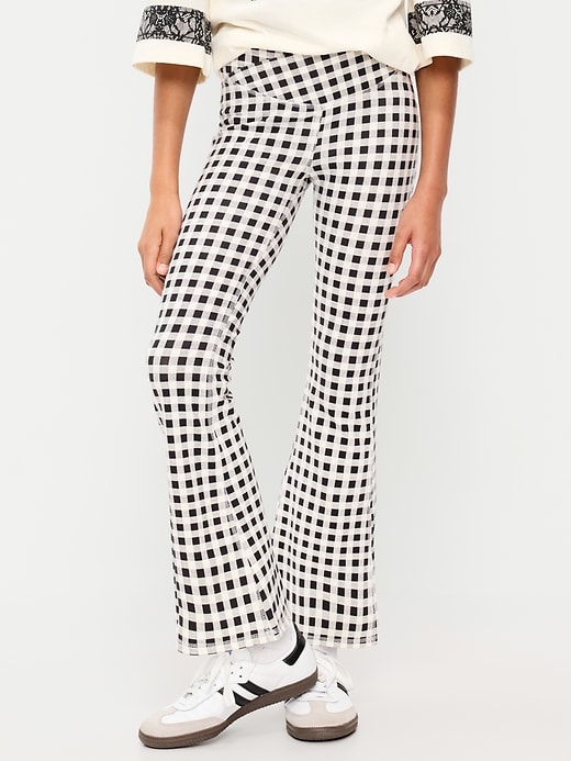 Image number 1 showing, High-Waisted PowerChill Crossover Flared Leggings for Girls