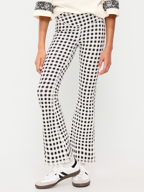 High-Waisted PowerChill Crossover Flared Leggings for Girls