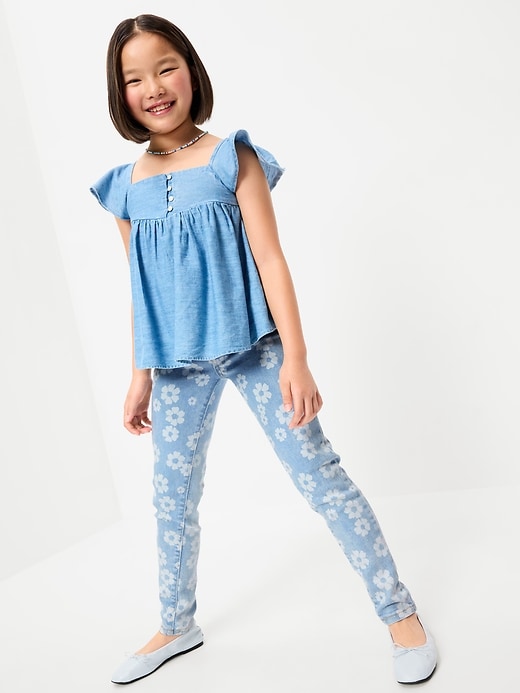 Image number 3 showing, High-Waisted Rockstar 360° Stretch Jeggings for Girls