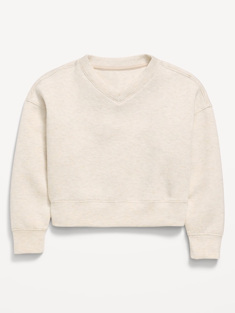 Bounce Fleece V-Neck Sweatshirt for Girls