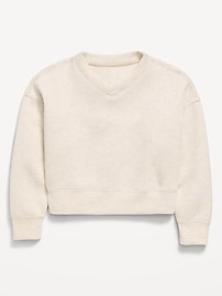 Image number 1 showing, Bounce Fleece V-Neck Sweatshirt for Girls