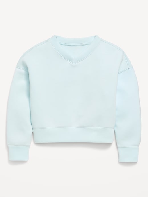 Image number 2 showing, Bounce Fleece V-Neck Sweatshirt for Girls