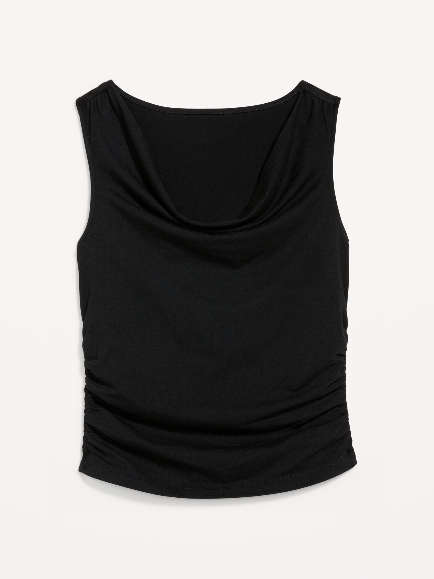 Asymmetrical Side-Cinch Tank Top
