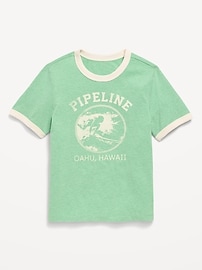 Image number 1 showing, Softest Short-Sleeve Ringer Graphic T-Shirt for Boys