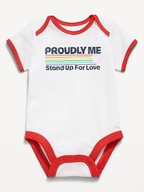 Image number 1 showing, Short-Sleeve Unisex Graphic Bodysuit for Baby