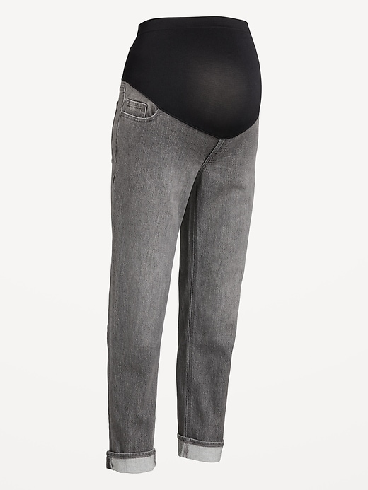 Image number 4 showing, Maternity Full-Panel Wow Boyfriend Jeans