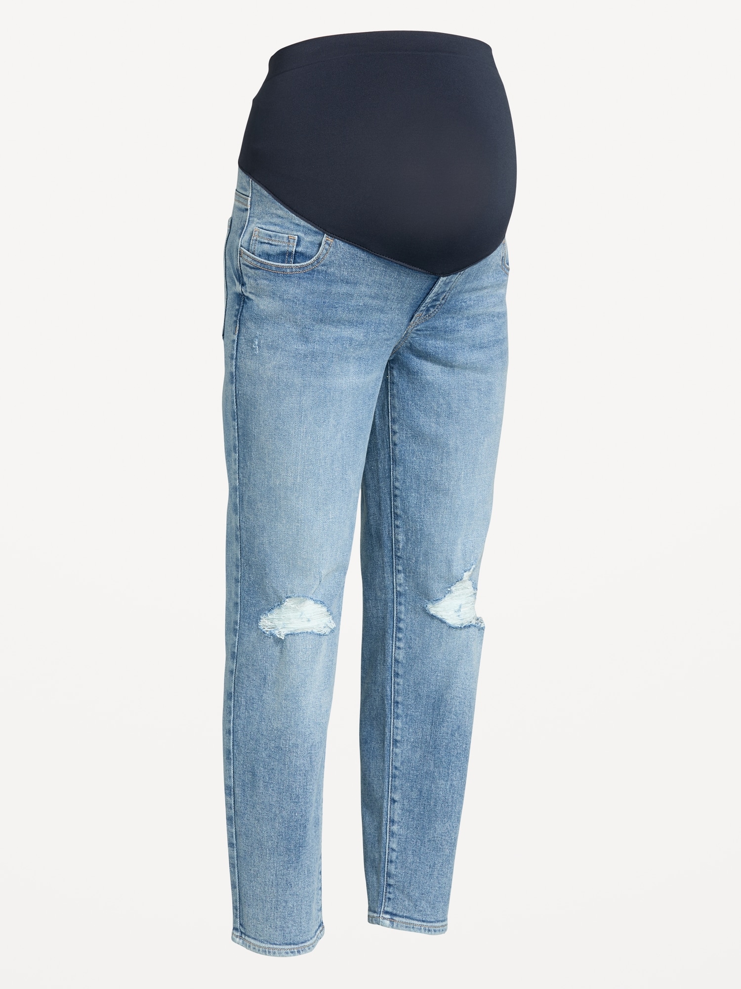 Maternity Full-Panel Straight Ankle Jeans