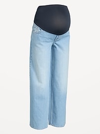 Image number 2 showing, Maternity Full-Panel Wow Baggy Jeans