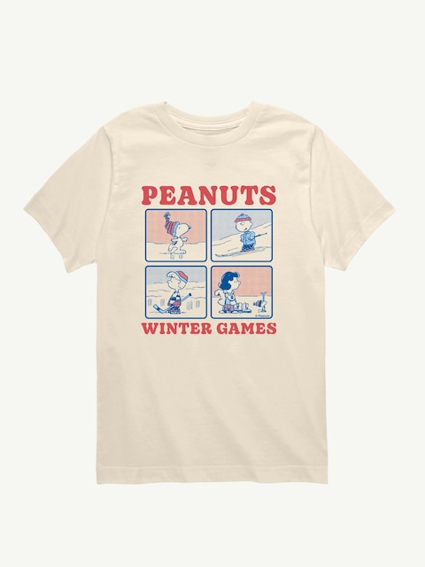 Peanuts Winter Games Short Sleeve Graphic T-Shirt For Toddler