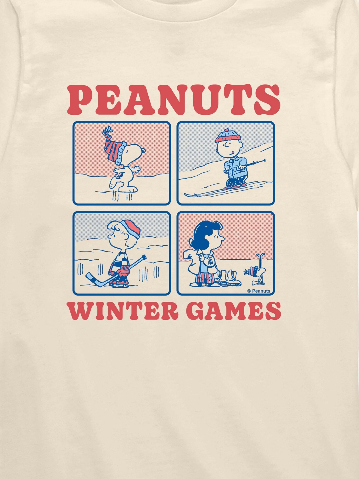 Футболка Old Navy Peanuts Winter Games Short Sleeve Graphic T-Shirt для малышей, цвет: Кремовый — фото 2