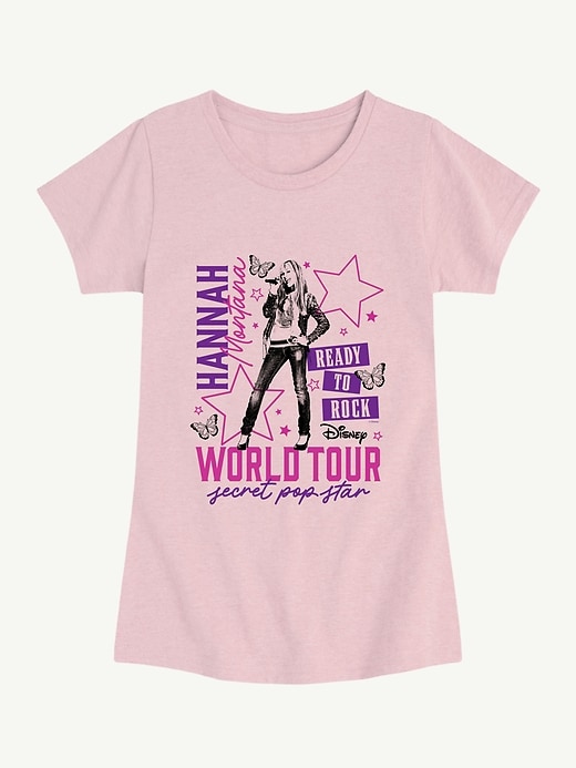 Image number 1 showing, Disney Hannah Montana Concert Short Sleeve Graphic T-Shirt For Girls