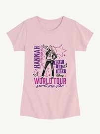 Image number 1 showing, Disney Hannah Montana Concert Short Sleeve Graphic T-Shirt For Girls