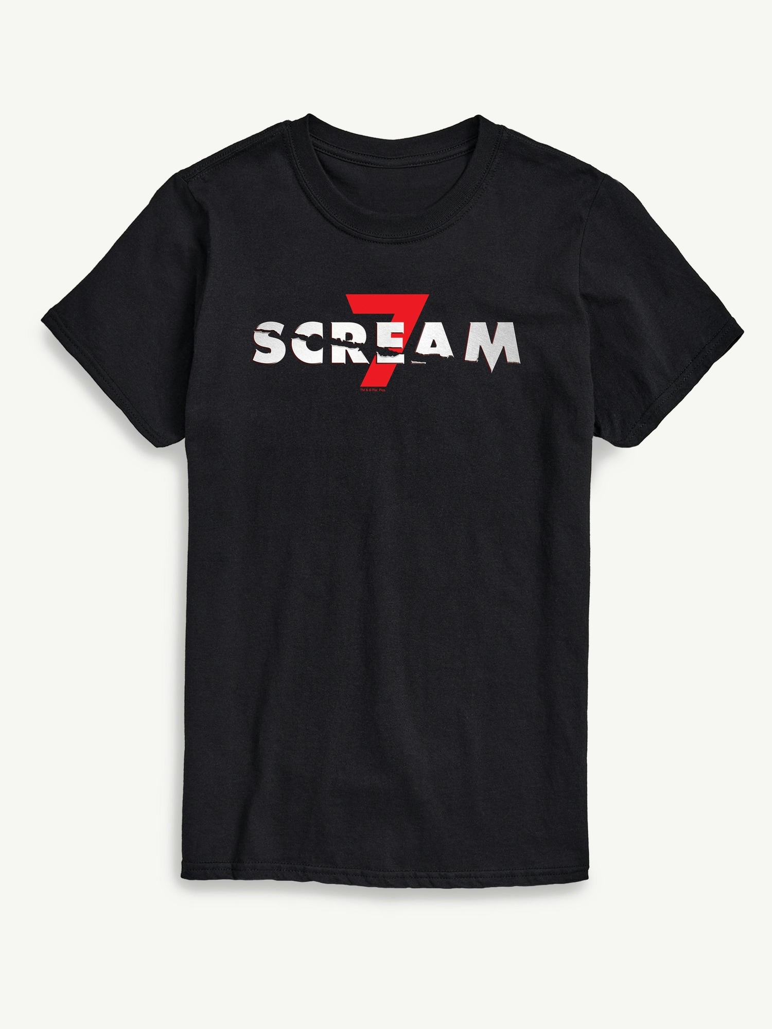 Scream 7 Logo Short Sleeve Graphic T-Shirt