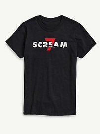 Image number 1 showing, Scream 7 Logo Short Sleeve Graphic T-Shirt